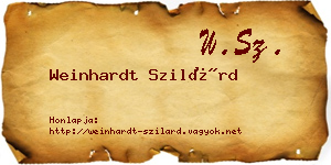 Weinhardt Szilárd névjegykártya